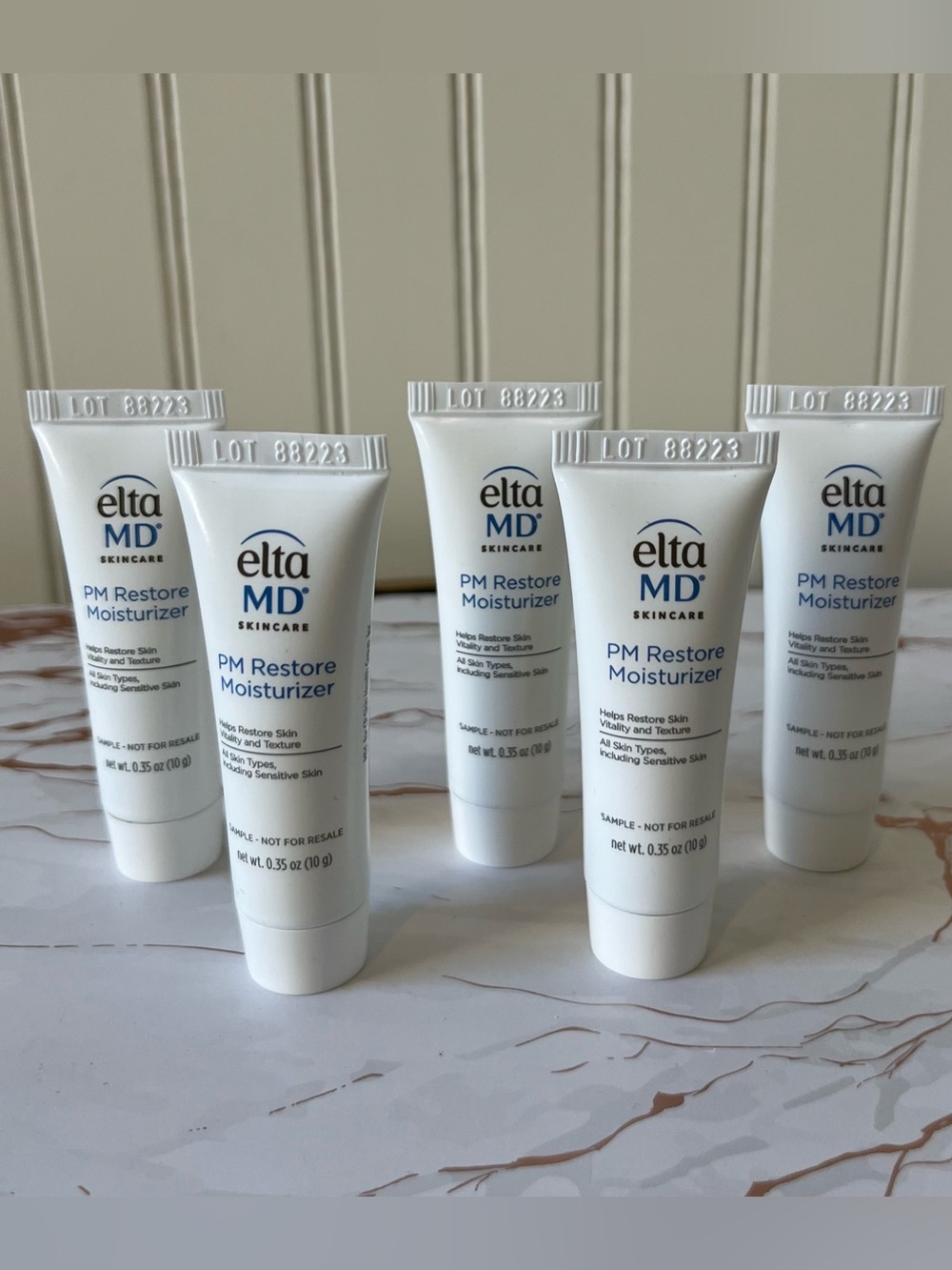 EltaMD  PM RESTORE  MOISTURIZER | SET OF 5 | 0.35oz | EXP 10/26 | SEALED-NEW